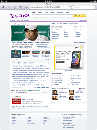 Illustration for article titled Websites on the iPad Gallery